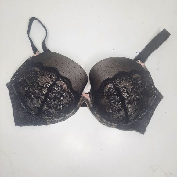 FigLeaves Juliette Lace Plunge Bra Size 34FF - Picture 2 of 7